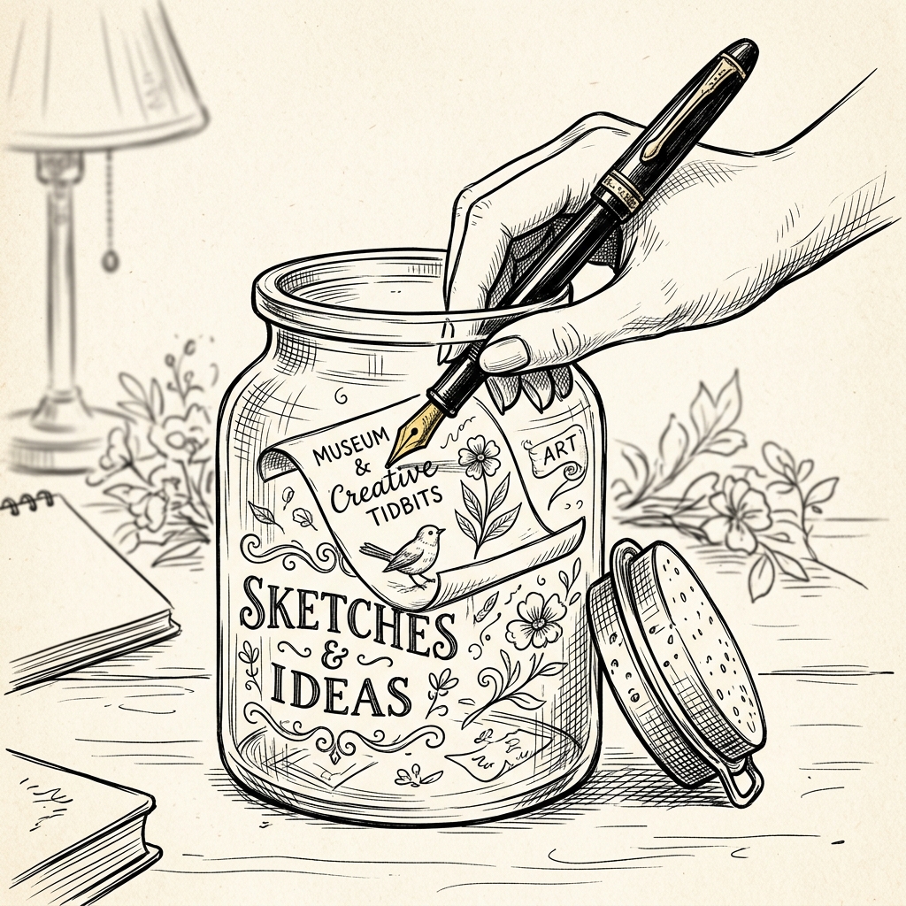 Jar and hand illustration